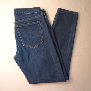 Banana Republic Womens Skinny Ankle Low Rise Dark Wash Jeans Size 27/4 Stretch